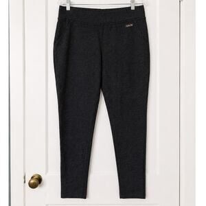 Matilda Jane Charcoal Heather Knit Leggings Pants  XL Stretch Pull-On Casual